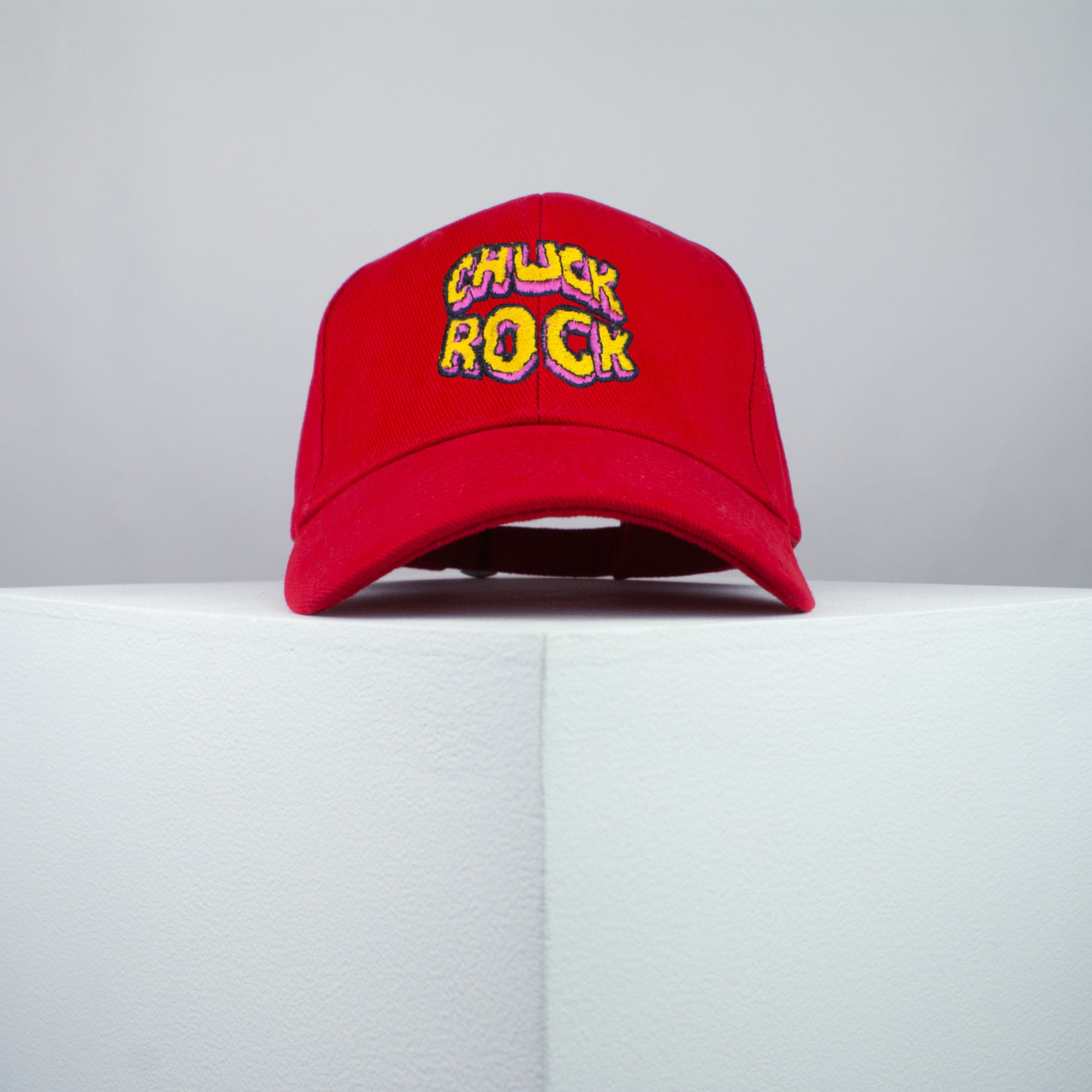 Chuck Rock Nintendo Gameboy game embroidered baseball cap red / retro / vintage / gamer / gaming / embroidery / patch / hat / dad hat / cap / iron on patch / embroidered patch / badge / applique / embroidered / punk patches / trucker hat / snapback / caps / dad hats / baseball hat / mens hat / womens hat / embroidered hat / dad cap / embroidered cap