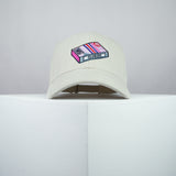 Clueless movie embroidered baseball cap beige / Retro VHS / Cher / 90s / video / gift for her / embroidery / patch / dad / hat / cap / clothing // Hatty Hats / iron on patch / dad hat embroidered patch / badge / applique / embroidered / punk patches / trucker hat / snapback / caps / dad hats / baseball hat / mens hat / womens hat / embroidered hat / dad cap / embroidered cap