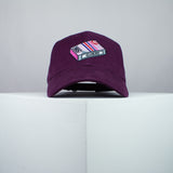 Clueless movie embroidered baseball cap burgundy / Retro VHS / Cher / 90s / video / gift for her / embroidery / patch / dad / hat / cap / clothing // Hatty Hats / iron on patch / dad hat embroidered patch / badge / applique / embroidered / punk patches / trucker hat / snapback / caps / dad hats / baseball hat / mens hat / womens hat / embroidered hat / dad cap / embroidered cap