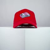 Clueless movie embroidered baseball cap red / Retro VHS / Cher / 90s / video / gift for her / embroidery / patch / dad / hat / cap / clothing // Hatty Hats / iron on patch / dad hat embroidered patch / badge / applique / embroidered / punk patches / trucker hat / snapback / caps / dad hats / baseball hat / mens hat / womens hat / embroidered hat / dad cap / embroidered cap