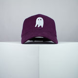 Crazy Ghost embroidered baseball cap burgundy / halloween / spooky / costume / cute / embroidery / patch / hat / dad hat / cap / iron on patch / embroidered patch / badge / applique / embroidered / punk patches / trucker hat / snapback / caps / dad hats / baseball hat / mens hat / womens hat / embroidered hat / dad cap / embroidered cap