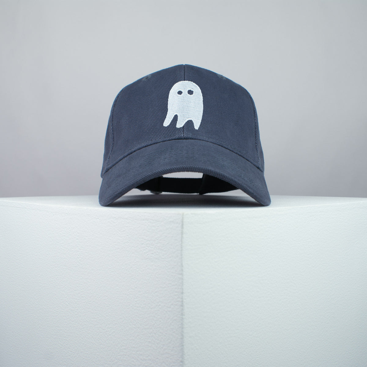 Crazy Ghost embroidered baseball cap grey / halloween / spooky / costume / cute / embroidery / patch / hat / dad hat / cap / iron on patch / embroidered patch / badge / applique / embroidered / punk patches / trucker hat / snapback / caps / dad hats / baseball hat / mens hat / womens hat / embroidered hat / dad cap / embroidered cap