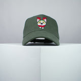Cute Corgi Reindeer embroidered baseball cap olive green / dog lover / puppy / pet / christmas / embroidery / patch / hat / dad hat / cap / iron on patch / embroidered patch / badge / applique / embroidered / punk patches / trucker hat / snapback / caps / dad hats / baseball hat / mens hat / womens hat / embroidered hat / dad cap / embroidered cap