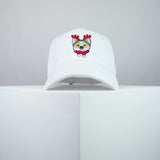 Cute Corgi Reindeer embroidered baseball cap white / dog lover / puppy / pet / christmas / embroidery / patch / hat / dad hat / cap / iron on patch / embroidered patch / badge / applique / embroidered / punk patches / trucker hat / snapback / caps / dad hats / baseball hat / mens hat / womens hat / embroidered hat / dad cap / embroidered cap