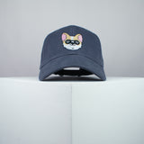 Cute Corgi sunglasses embroidered baseball cap grey / dog lover / puppy / pet / welsh / embroidery / patch / hat / dad hat / cap / iron on patch / embroidered patch / badge / applique / embroidered / punk patches / trucker hat / snapback / caps / dad hats / baseball hat / mens hat / womens hat / embroidered hat / dad cap / embroidered cap