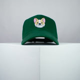 Cute Corgi bone embroidered baseball cap green / dog lover / puppy / pet / welsh / embroidery / patch / hat / dad hat / cap / iron on patch / embroidered patch / badge / applique / embroidered / punk patches / trucker hat / snapback / caps / dad hats / baseball hat / mens hat / womens hat / embroidered hat / dad cap / embroidered cap