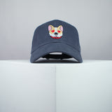 Cute Corgi hearts embroidered baseball cap grey / dog lover / puppy / pet / welsh / embroidery / patch / hat / dad hat / cap / iron on patch / embroidered patch / badge / applique / embroidered / punk patches / trucker hat / snapback / caps / dad hats / baseball hat / mens hat / womens hat / embroidered hat / dad cap / embroidered cap