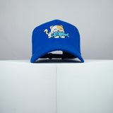 Cute Eating Kitty embroidered baseball cap blue / cat / kitten / fish / dog / embroidery / patch / hat / dad hat / cap / iron on patch / embroidered patch / badge / applique / embroidered / punk patches / trucker hat / snapback / caps / dad hats / baseball hat / mens hat / womens hat / embroidered hat / dad cap / embroidered cap