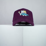 Cute Eating Kitty embroidered baseball cap burgundy / cat / kitten / fish / dog / embroidery / patch / hat / dad hat / cap / iron on patch / embroidered patch / badge / applique / embroidered / punk patches / trucker hat / snapback / caps / dad hats / baseball hat / mens hat / womens hat / embroidered hat / dad cap / embroidered cap