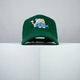 Cute Eating Kitty embroidered baseball cap green / cat / kitten / fish / dog / embroidery / patch / hat / dad hat / cap / iron on patch / embroidered patch / badge / applique / embroidered / punk patches / trucker hat / snapback / caps / dad hats / baseball hat / mens hat / womens hat / embroidered hat / dad cap / embroidered cap