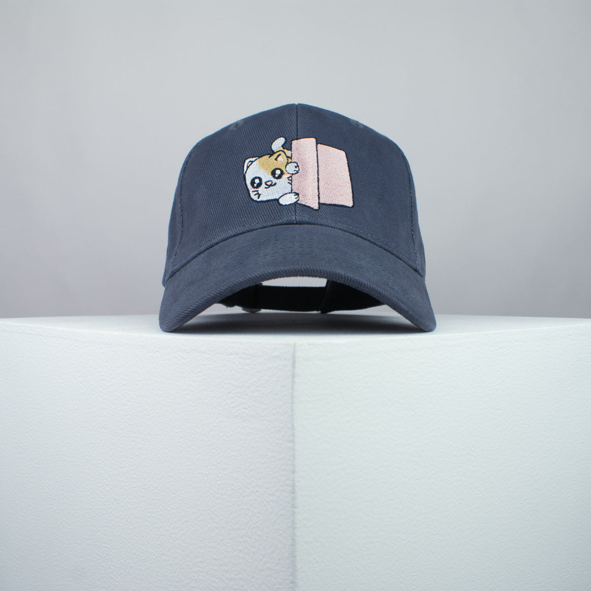 Cute Nosey Kitty embroidered baseball cap grey / cat / kitten / pet / dog / embroidery / patch / hat / dad hat / cap / iron on patch / embroidered patch / badge / applique / embroidered / punk patches / trucker hat / snapback / caps / dad hats / baseball hat / mens hat / womens hat / embroidered hat / dad cap / embroidered cap