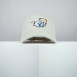Cute playtime kitty embroidered baseball cap beige / cat / kitten / ball / dog / embroidery / patch / hat / dad hat / cap / iron on patch / embroidered patch / badge / applique / embroidered / punk patches / trucker hat / snapback / caps / dad hats / baseball hat / mens hat / womens hat / embroidered hat / dad cap / embroidered cap