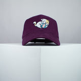 Cute playtime kitty embroidered baseball cap burgundy / cat / kitten / ball / dog / embroidery / patch / hat / dad hat / cap / iron on patch / embroidered patch / badge / applique / embroidered / punk patches / trucker hat / snapback / caps / dad hats / baseball hat / mens hat / womens hat / embroidered hat / dad cap / embroidered cap
