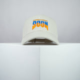 Dinner is ready soon / Doom embroidered baseball cap beige / SNES / nintendo / N64 / gaming / gamer / embroidery / patch / dad / hat / cap / clothing // Hatty Hats / iron on patch / dad hat embroidered patch / badge / applique / embroidered / punk patches / trucker hat / snapback / caps / dad hats / baseball hat / mens hat / womens hat / embroidered hat / dad cap / embroidered cap