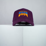 Dinner is ready soon / Doom embroidered baseball cap burgundy / SNES / nintendo / N64 / gaming / gamer / embroidery / patch / dad / hat / cap / clothing // Hatty Hats / iron on patch / dad hat embroidered patch / badge / applique / embroidered / punk patches / trucker hat / snapback / caps / dad hats / baseball hat / mens hat / womens hat / embroidered hat / dad cap / embroidered cap