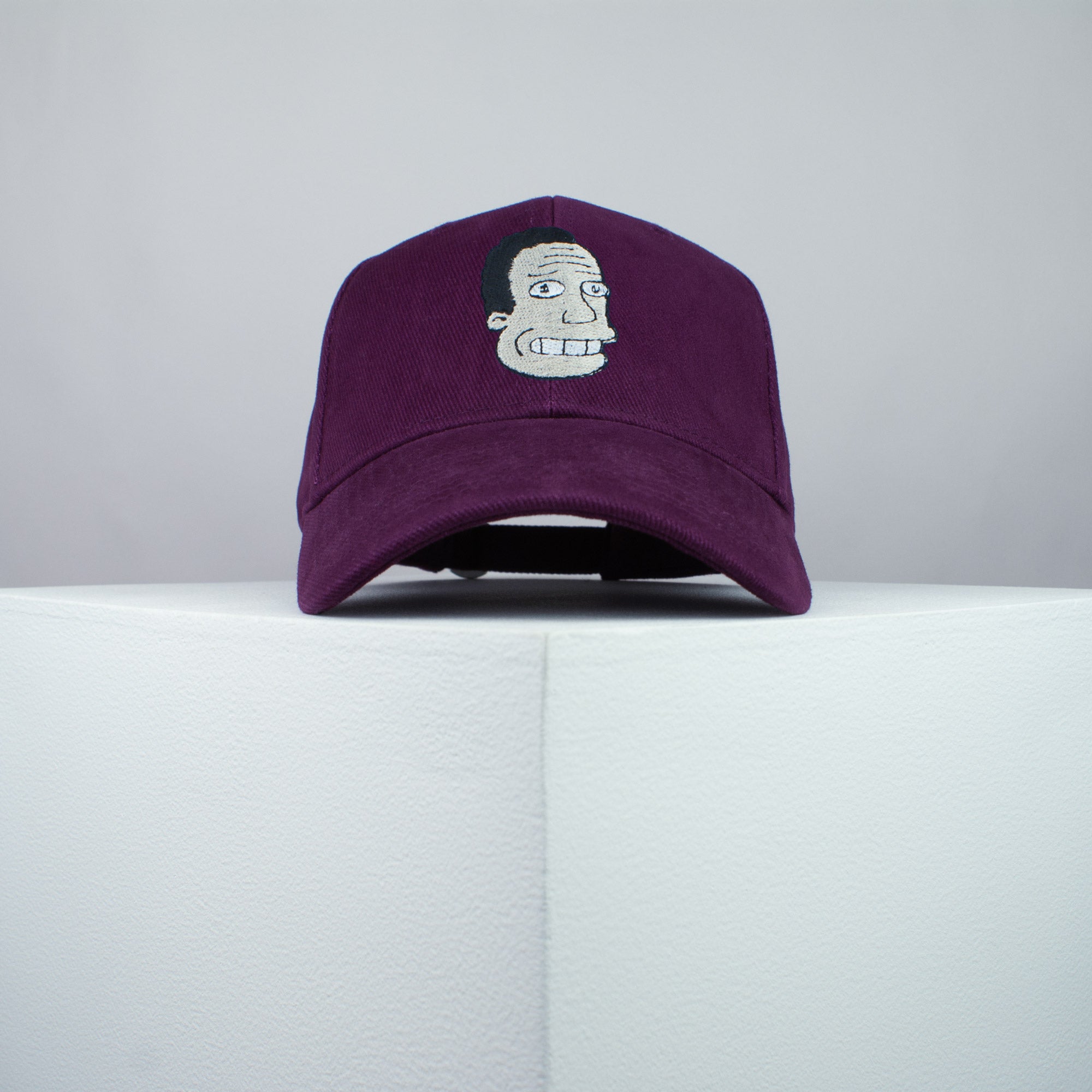 Dr. Hibbert embroidered baseball cap burgundy / the simpsons / bart / marge / homer / embroidery / patch / hat / dad hat / cap / iron on patch / embroidered patch / badge / applique / embroidered / punk patches / trucker hat / snapback / caps / dad hats / baseball hat / mens hat / womens hat / embroidered hat / dad cap / embroidered cap