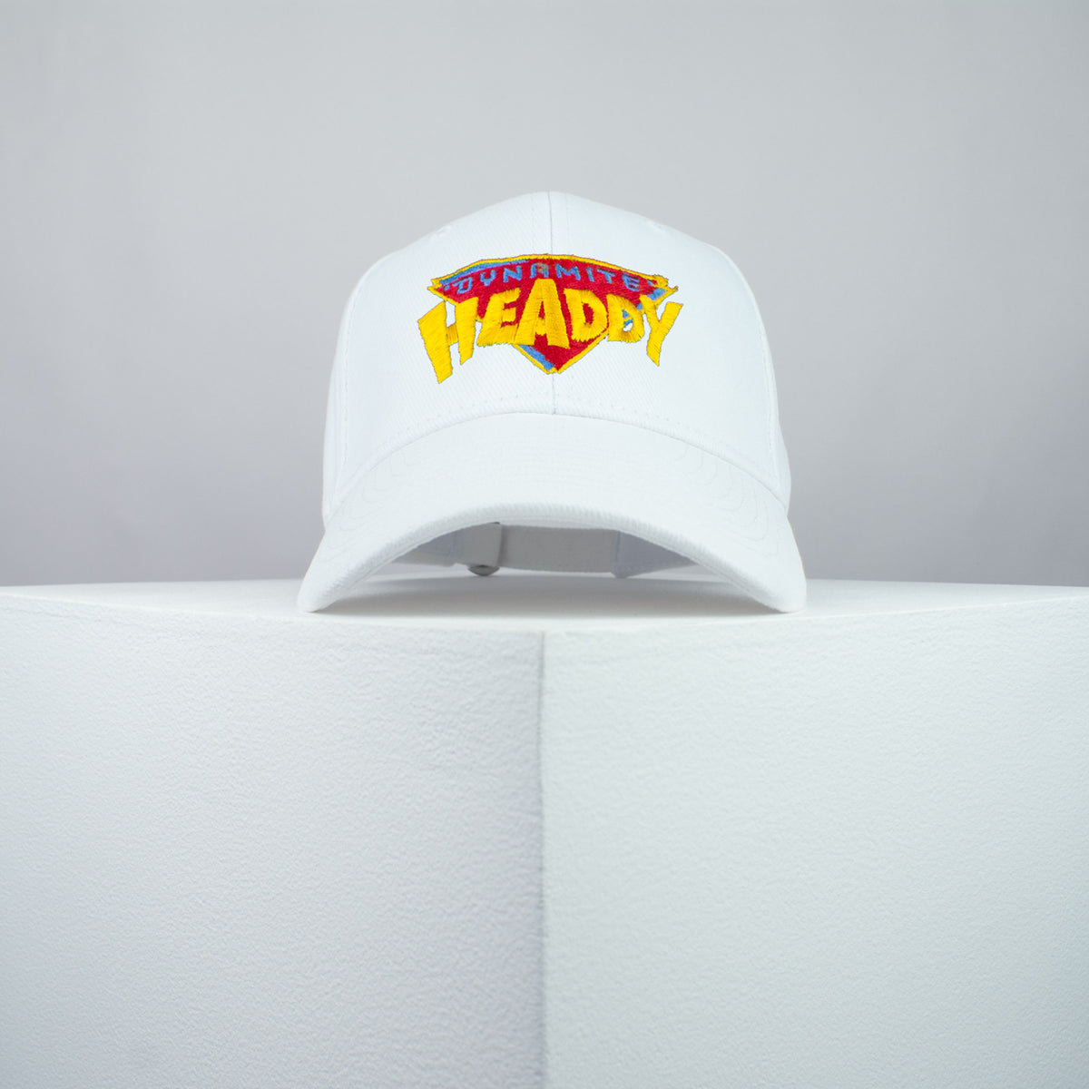 Dynamite Headdy Sega Genesis Game embroidered baseball cap white / retro / vintage / gamer / gaming / embroidery / patch / hat / dad hat / cap / iron on patch / embroidered patch / badge / applique / embroidered / punk patches / trucker hat / snapback / caps / dad hats / baseball hat / mens hat / womens hat / embroidered hat / dad cap / embroidered cap