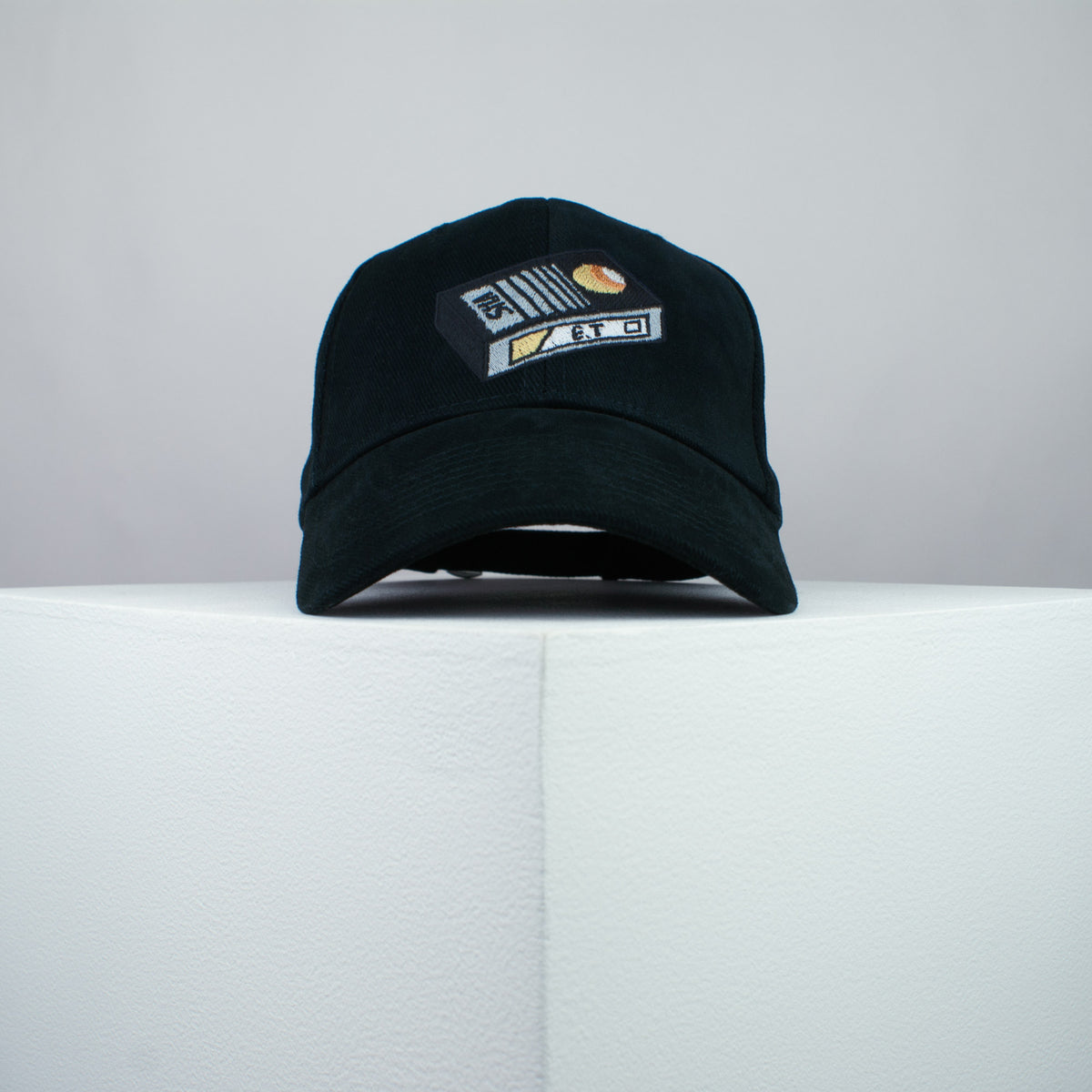ET movie embroidered baseball cap black / Retro VHS / alien / 80s / space / video / embroidery / patch / dad / hat / cap / clothing // Hatty Hats / iron on patch / dad hat embroidered patch / badge / applique / embroidered / punk patches / trucker hat / snapback / caps / dad hats / baseball hat / mens hat / womens hat / embroidered hat / dad cap / embroidered cap