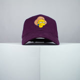Edna Krabappel embroidered baseball cap burgundy / the simpsons / bart / marge / homer / embroidery / patch / hat / dad hat / cap / iron on patch / embroidered patch / badge / applique / embroidered / punk patches / trucker hat / snapback / caps / dad hats / baseball hat / mens hat / womens hat / embroidered hat / dad cap / embroidered cap