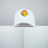Edna Krabappel embroidered baseball cap white / the simpsons / bart / marge / homer / embroidery / patch / hat / dad hat / cap / iron on patch / embroidered patch / badge / applique / embroidered / punk patches / trucker hat / snapback / caps / dad hats / baseball hat / mens hat / womens hat / embroidered hat / dad cap / embroidered cap