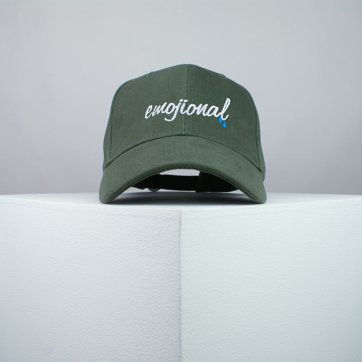 Emojional embroidered baseball cap olive green / emoji / patches / feminist / embroidery / patch / hat / dad hat / cap / iron on patch / embroidered patch / badge / applique / embroidered / punk patches / trucker hat / snapback / caps / dad hats / baseball hat / mens hat / womens hat / embroidered hat / dad cap / embroidered cap / website