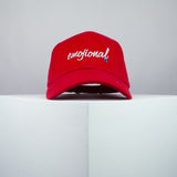 Emojional embroidered baseball cap red / emoji / patches / feminist / embroidery / patch / hat / dad hat / cap / iron on patch / embroidered patch / badge / applique / embroidered / punk patches / trucker hat / snapback / caps / dad hats / baseball hat / mens hat / womens hat / embroidered hat / dad cap / embroidered cap / website