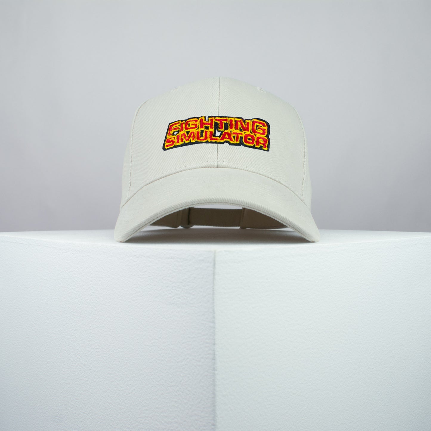 Fighting Simulator Nintendo Gameboy game embroidered baseball cap beige / retro / vintage / gamer / gaming / embroidery / patch / hat / dad hat / cap / iron on patch / embroidered patch / badge / applique / embroidered / punk patches / trucker hat / snapback / caps / dad hats / baseball hat / mens hat / womens hat / embroidered hat / dad cap / embroidered cap