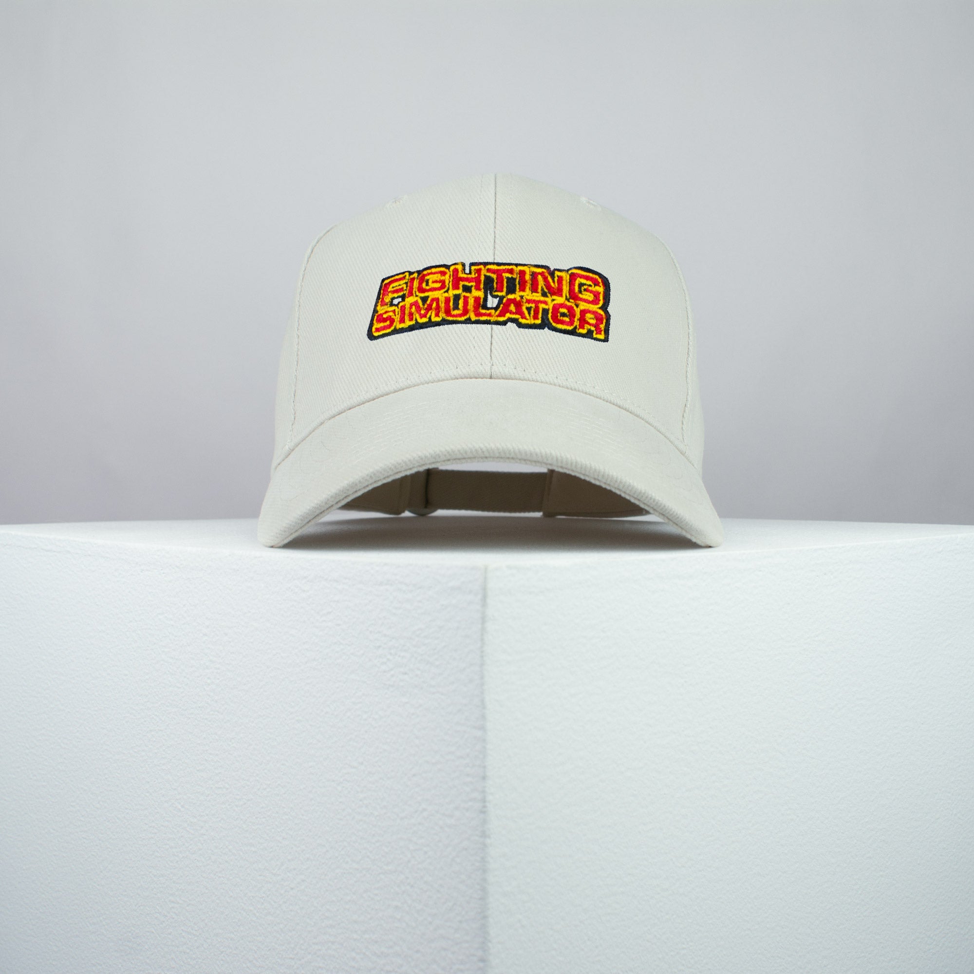 Fighting Simulator Nintendo Gameboy game embroidered baseball cap beige / retro / vintage / gamer / gaming / embroidery / patch / hat / dad hat / cap / iron on patch / embroidered patch / badge / applique / embroidered / punk patches / trucker hat / snapback / caps / dad hats / baseball hat / mens hat / womens hat / embroidered hat / dad cap / embroidered cap