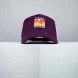 Finally outta bed embroidered baseball cap burgundy / meditation / bed / yoga / spiritual / gift for her / embroidery / patch / hat / dad hat / cap // Hatty Hats / iron on patch / embroidered patch / badge / applique / embroidered / punk patches / trucker hat / snapback / caps / dad hats / baseball hat / mens hat / womens hat / embroidered hat / dad cap / embroidered cap