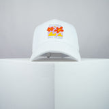 Finally outta bed embroidered baseball cap white / meditation / bed / yoga / spiritual / gift for her / embroidery / patch / hat / dad hat / cap // Hatty Hats / iron on patch / embroidered patch / badge / applique / embroidered / punk patches / trucker hat / snapback / caps / dad hats / baseball hat / mens hat / womens hat / embroidered hat / dad cap / embroidered cap