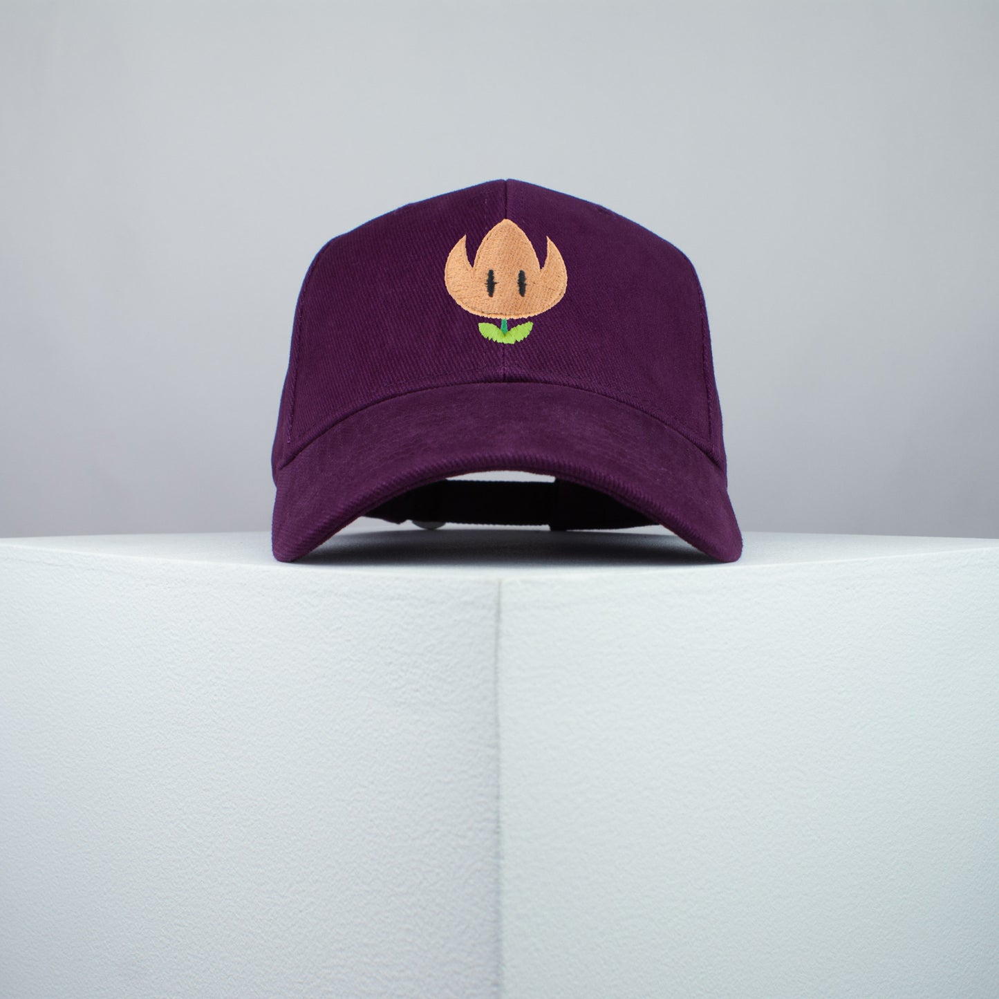 Super Mario Fire Flower embroidered baseball cap burgundy / mario / nintendo / gamer / gaming / embroidery / patch / hat / dad hat / cap / iron on patch / embroidered patch / badge / applique / embroidered / punk patches / trucker hat / snapback / caps / dad hats / baseball hat / mens hat / womens hat / embroidered hat / dad cap / embroidered cap