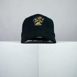 Floppy Flowers embroidered baseball cap black / happy hippie / boho / bohemian / floral / embroidery / patch / hat / dad hat / cap / iron on patch / embroidered patch / badge / applique / embroidered / punk patches / trucker hat / snapback / caps / dad hats / baseball hat / mens hat / womens hat / embroidered hat / dad cap / embroidered cap