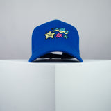 Floral Superstar embroidered baseball cap blue / happy hippie / boho / bohemian / star / embroidery / patch / hat / dad hat / cap / iron on patch / embroidered patch / badge / applique / embroidered / punk patches / trucker hat / snapback / caps / dad hats / baseball hat / mens hat / womens hat / embroidered hat / dad cap / embroidered cap