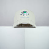 Game over embroidered baseball cap beige / gameboy color / SNES / nintendo / N64 / gaming / gamer / embroidery / patch / dad / hat / cap / clothing // Hatty Hats / iron on patch / dad hat embroidered patch / badge / applique / embroidered / punk patches / trucker hat / snapback / caps / dad hats / baseball hat / mens hat / womens hat / embroidered hat / dad cap / embroidered cap