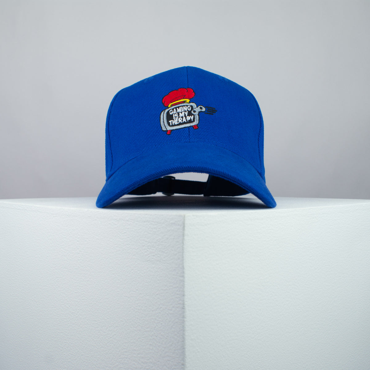 Gaming is my therapy embroidered baseball cap blue / SNES / nintendo / N64 / gaming / gamer / embroidery / patch / dad / hat / cap / clothing // Hatty Hats / iron on patch / dad hat embroidered patch / badge / applique / embroidered / punk patches / trucker hat / snapback / caps / dad hats / baseball hat / mens hat / womens hat / embroidered hat / dad cap / embroidered cap