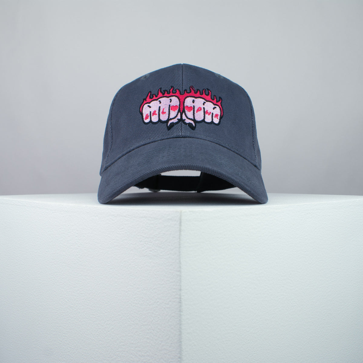 Girl power hands embroidered baseball cap grey / feminist / feminism / gift for her / embroidery / patch / hat / dad hat / cap / iron on patch / embroidered patch / badge / applique / embroidered / punk patches / trucker hat / snapback / caps / dad hats / baseball hat / mens hat / womens hat / embroidered hat / dad cap / embroidered cap