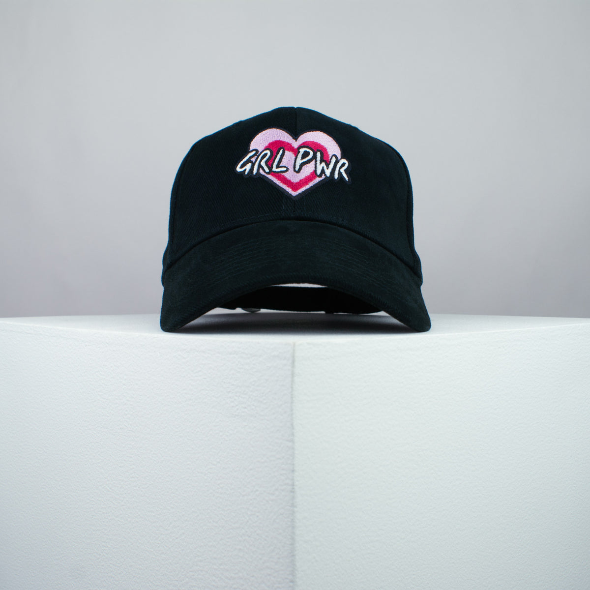 Girl power love heart embroidered baseball cap black / feminist / feminism / gift for her / embroidery / patch / hat / dad hat / cap / iron on patch / embroidered patch / badge / applique / embroidered / punk patches / trucker hat / snapback / caps / dad hats / baseball hat / mens hat / womens hat / embroidered hat / dad cap / embroidered cap