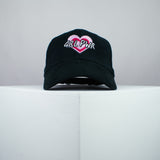 Girl power love heart embroidered baseball cap black / feminist / feminism / gift for her / embroidery / patch / hat / dad hat / cap / iron on patch / embroidered patch / badge / applique / embroidered / punk patches / trucker hat / snapback / caps / dad hats / baseball hat / mens hat / womens hat / embroidered hat / dad cap / embroidered cap