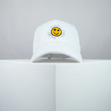Good times ahead embroidered baseball cap white / 90s / smiley / vintage / rainbow / embroidery / patch / hat / dad hat / cap / iron on patch / embroidered patch / badge / applique / embroidered / punk patches / trucker hat / snapback / caps / dad hats / baseball hat / mens hat / womens hat / embroidered hat / dad cap / embroidered cap