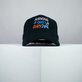 Having a quiet day embroidered baseball cap black / meditation / yoga / spiritual / gift for her / embroidery / patch / hat / dad hat / cap // Hatty Hats / iron on patch / embroidered patch / badge / applique / embroidered / punk patches / trucker hat / snapback / caps / dad hats / baseball hat / mens hat / womens hat / embroidered hat / dad cap / embroidered cap