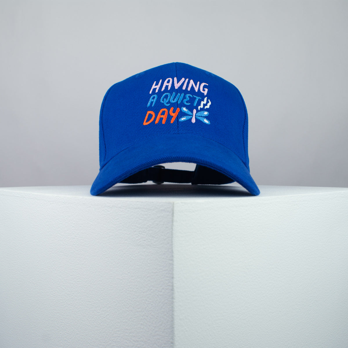 Having a quiet day embroidered baseball cap blue / meditation / yoga / spiritual / gift for her / embroidery / patch / hat / dad hat / cap // Hatty Hats / iron on patch / embroidered patch / badge / applique / embroidered / punk patches / trucker hat / snapback / caps / dad hats / baseball hat / mens hat / womens hat / embroidered hat / dad cap / embroidered cap