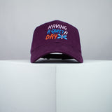 Having a quiet day embroidered baseball cap burgundy / meditation / yoga / spiritual / gift for her / embroidery / patch / hat / dad hat / cap // Hatty Hats / iron on patch / embroidered patch / badge / applique / embroidered / punk patches / trucker hat / snapback / caps / dad hats / baseball hat / mens hat / womens hat / embroidered hat / dad cap / embroidered cap