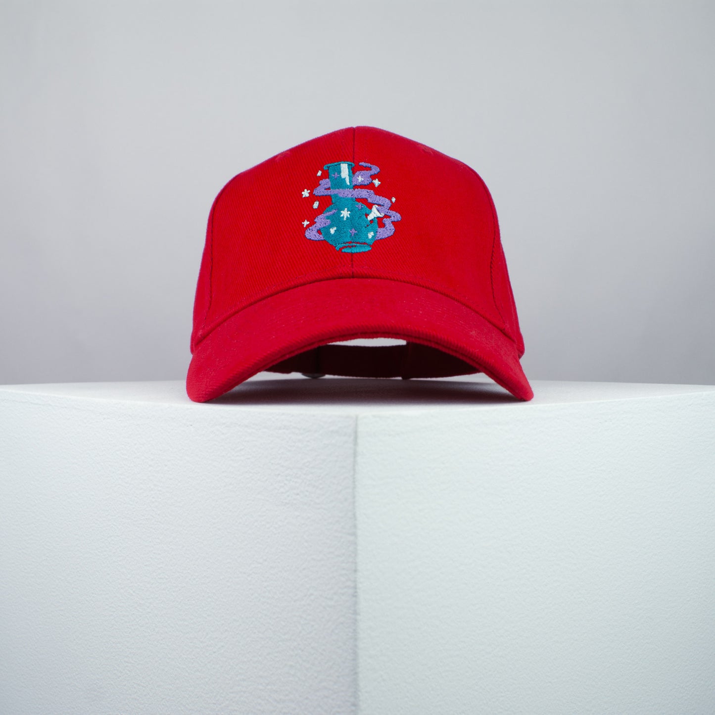 High flying bong embroidered baseball cap red / weed / marijuana / cannabis / hemp / embroidery / patch / dad / hat / cap / clothing // Hatty Hats / iron on patch / dad hat embroidered patch / badge / applique / embroidered / punk patches / trucker hat / snapback / caps / dad hats / baseball hat / mens hat / womens hat / embroidered hat / dad cap / embroidered cap