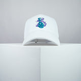 High flying bong embroidered baseball cap white / weed / marijuana / cannabis / hemp / embroidery / patch / dad / hat / cap / clothing // Hatty Hats / iron on patch / dad hat embroidered patch / badge / applique / embroidered / punk patches / trucker hat / snapback / caps / dad hats / baseball hat / mens hat / womens hat / embroidered hat / dad cap / embroidered cap