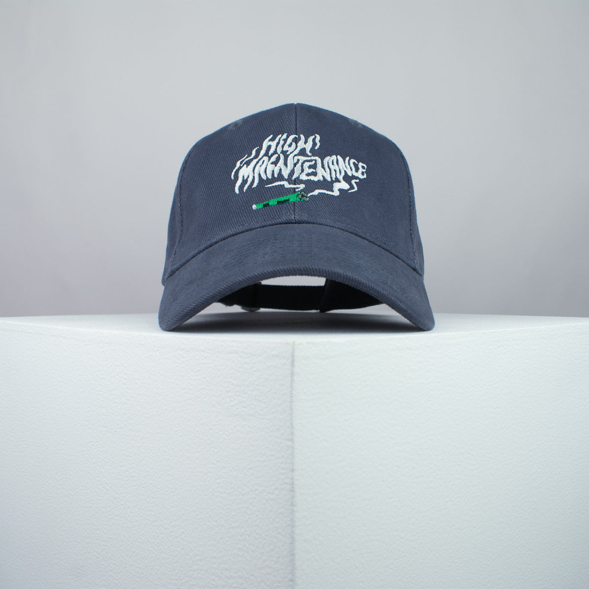 High maintenance embroidered baseball cap grey / weed / marijuana / cannabis / hemp / embroidery / patch / dad / hat / cap / clothing // Hatty Hats / iron on patch / dad hat embroidered patch / badge / applique / embroidered / punk patches / trucker hat / snapback / caps / dad hats / baseball hat / mens hat / womens hat / embroidered hat / dad cap / embroidered cap