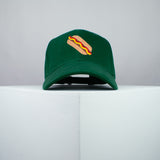 Hotdog embroidered baseball cap green / food / hot dog / sausage / burger / embroidery / patch / hat / dad hat / cap / iron on patch / embroidered patch / badge / applique / embroidered / punk patches / trucker hat / snapback / caps / dad hats / baseball hat / mens hat / womens hat / embroidered hat / dad cap / embroidered cap