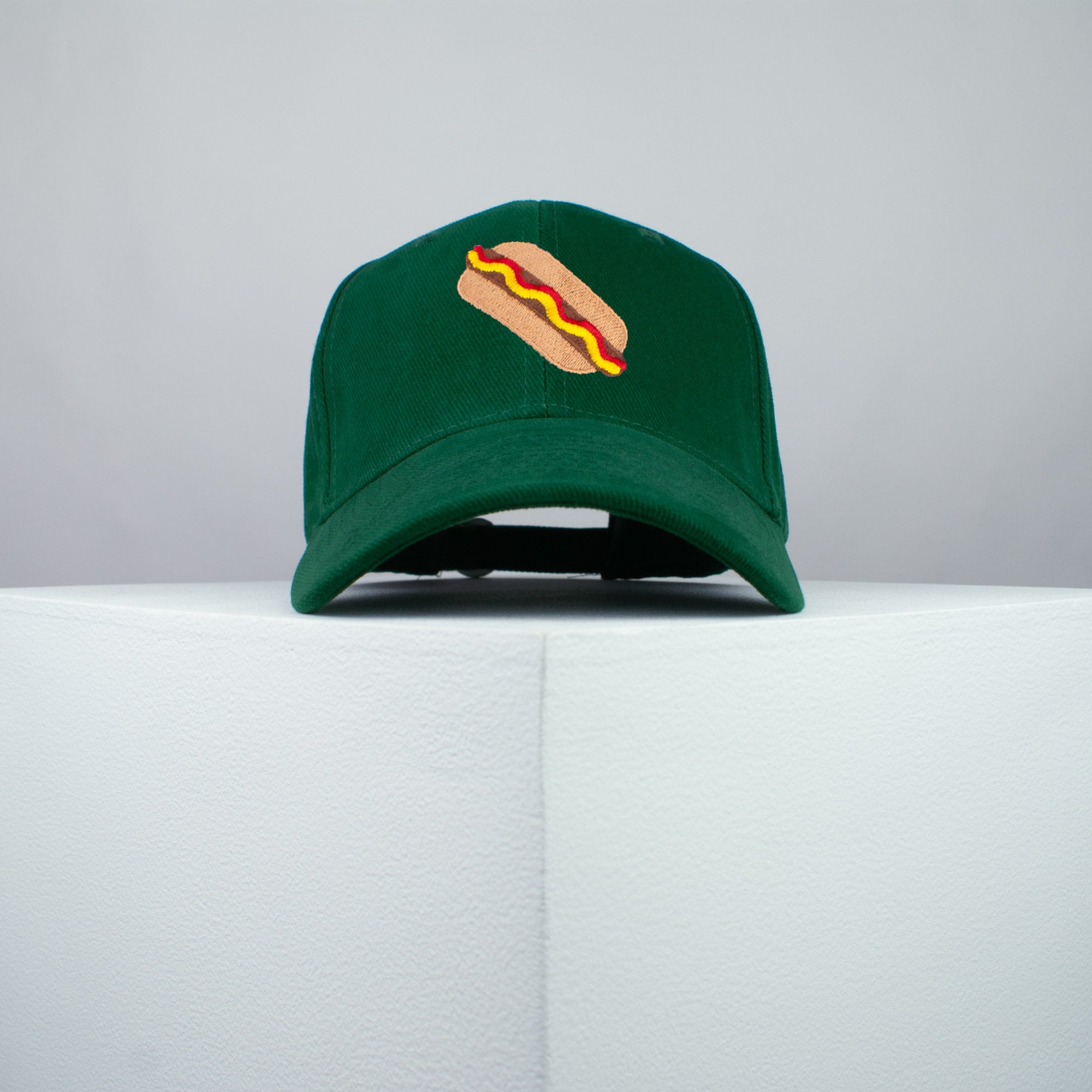 Hotdog embroidered baseball cap green / food / hot dog / sausage / burger / embroidery / patch / hat / dad hat / cap / iron on patch / embroidered patch / badge / applique / embroidered / punk patches / trucker hat / snapback / caps / dad hats / baseball hat / mens hat / womens hat / embroidered hat / dad cap / embroidered cap