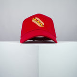 Hotdog embroidered baseball cap red / food / hot dog / sausage / burger / embroidery / patch / hat / dad hat / cap / iron on patch / embroidered patch / badge / applique / embroidered / punk patches / trucker hat / snapback / caps / dad hats / baseball hat / mens hat / womens hat / embroidered hat / dad cap / embroidered cap