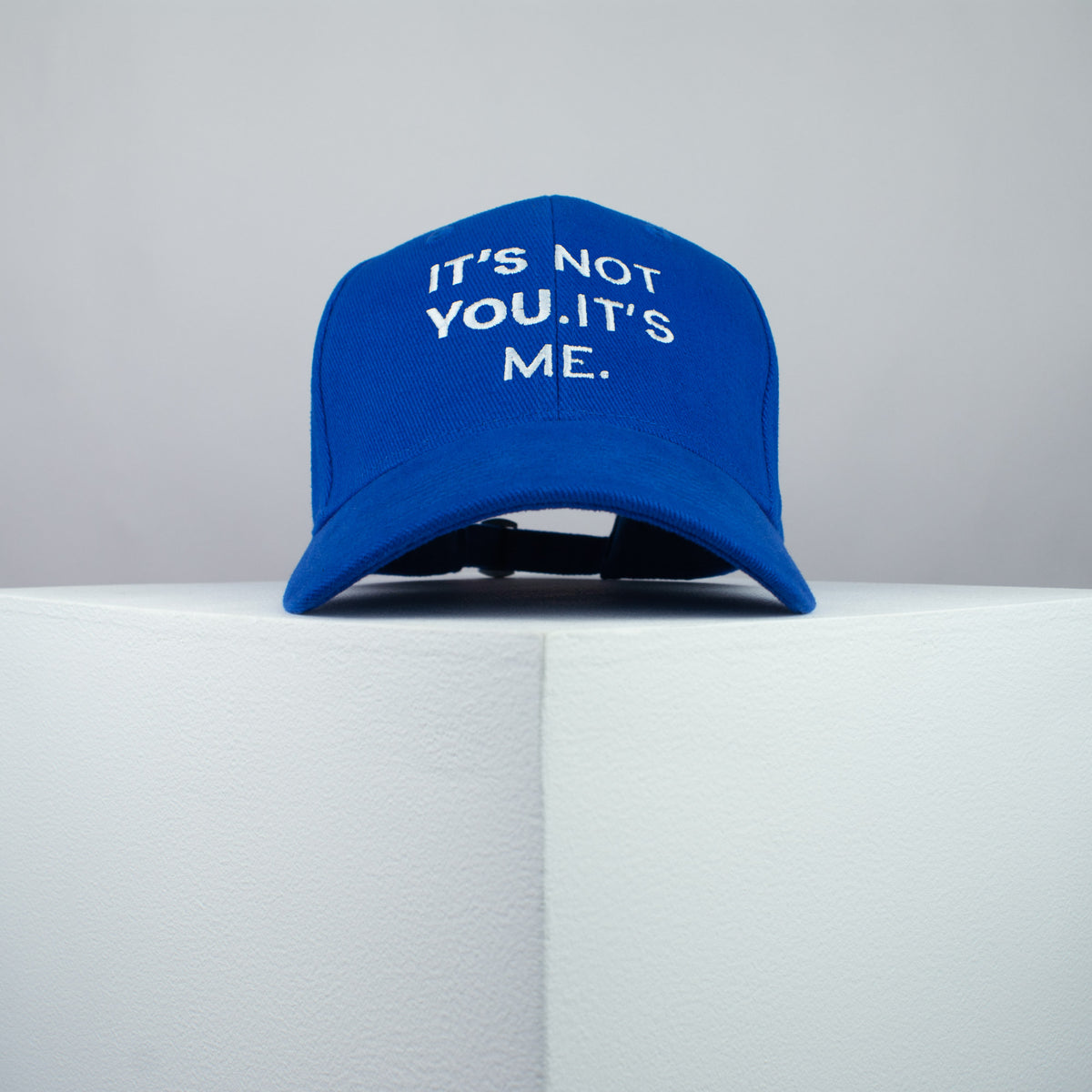 It’s Not You. It’s Me. embroidered baseball cap blue / breakup / meme / divorce / quote / embroidery / patch / hat / dad hat / cap / iron on patch / embroidered patch / badge / applique / embroidered / punk patches / trucker hat / snapback / caps / dad hats / baseball hat / mens hat / womens hat / embroidered hat / dad cap / embroidered cap