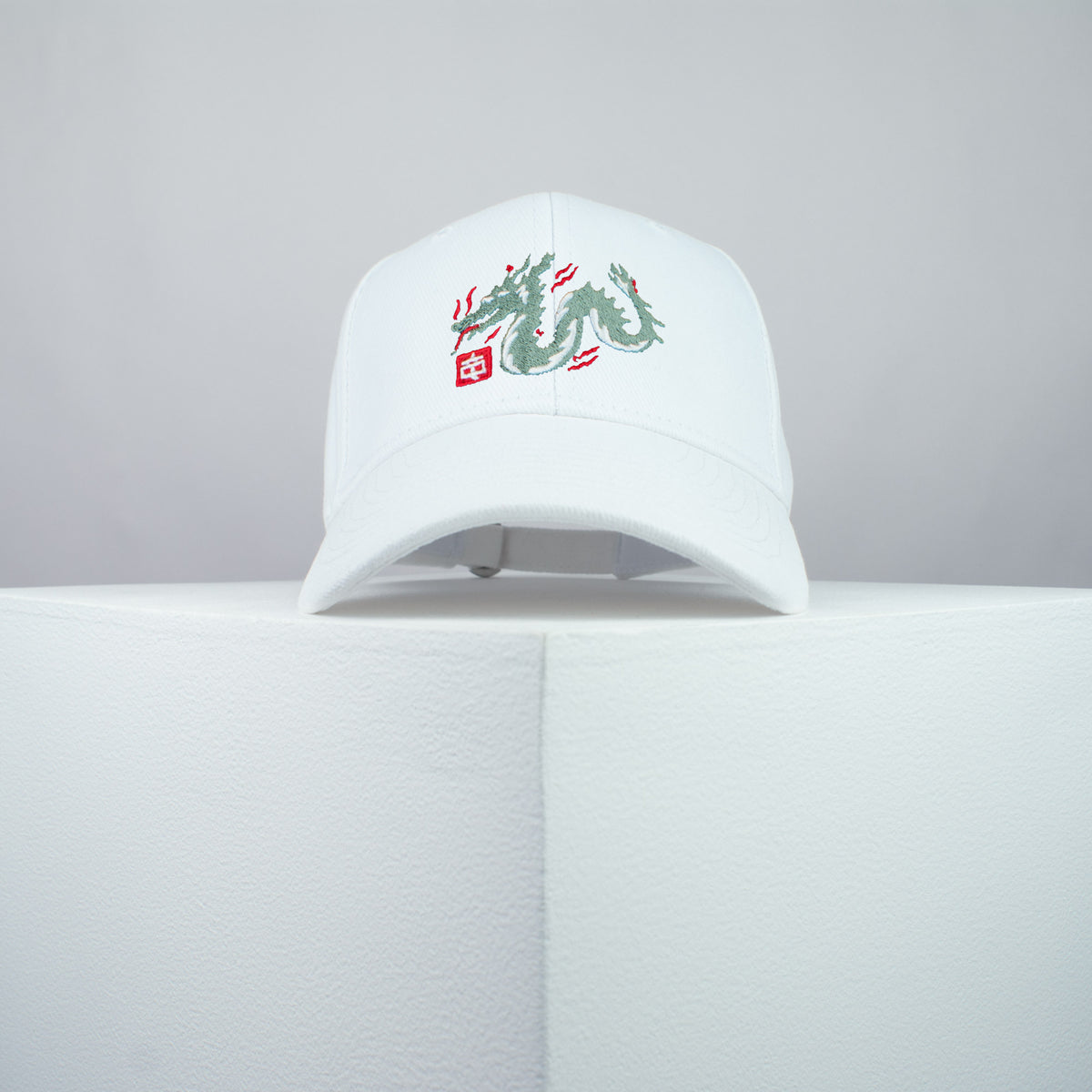 Japanese dragon embroidered baseball cap white / dragons / japan / japanese / streetwear / embroidery / patch / dad / hat / cap / clothing // Hatty Hats / iron on patch / dad hat embroidered patch / badge / applique / embroidered / punk patches / trucker hat / snapback / caps / dad hats / baseball hat / mens hat / womens hat / embroidered hat / dad cap / embroidered cap
